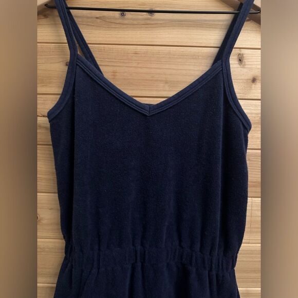 Offline Aerie Size Small Navy Blue Terry Fabric Tank Mini Dress - Picture 6 of 11